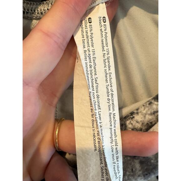 Balance Collection Marble Print Biker Shorts Small Women’s High Rise Activewear - Picture 4 of 7